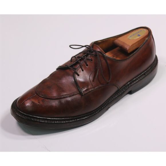 Allen Edmonds Walton Split Toe Leather Derby Oxford Dress Shoes Men's US 9.5 C